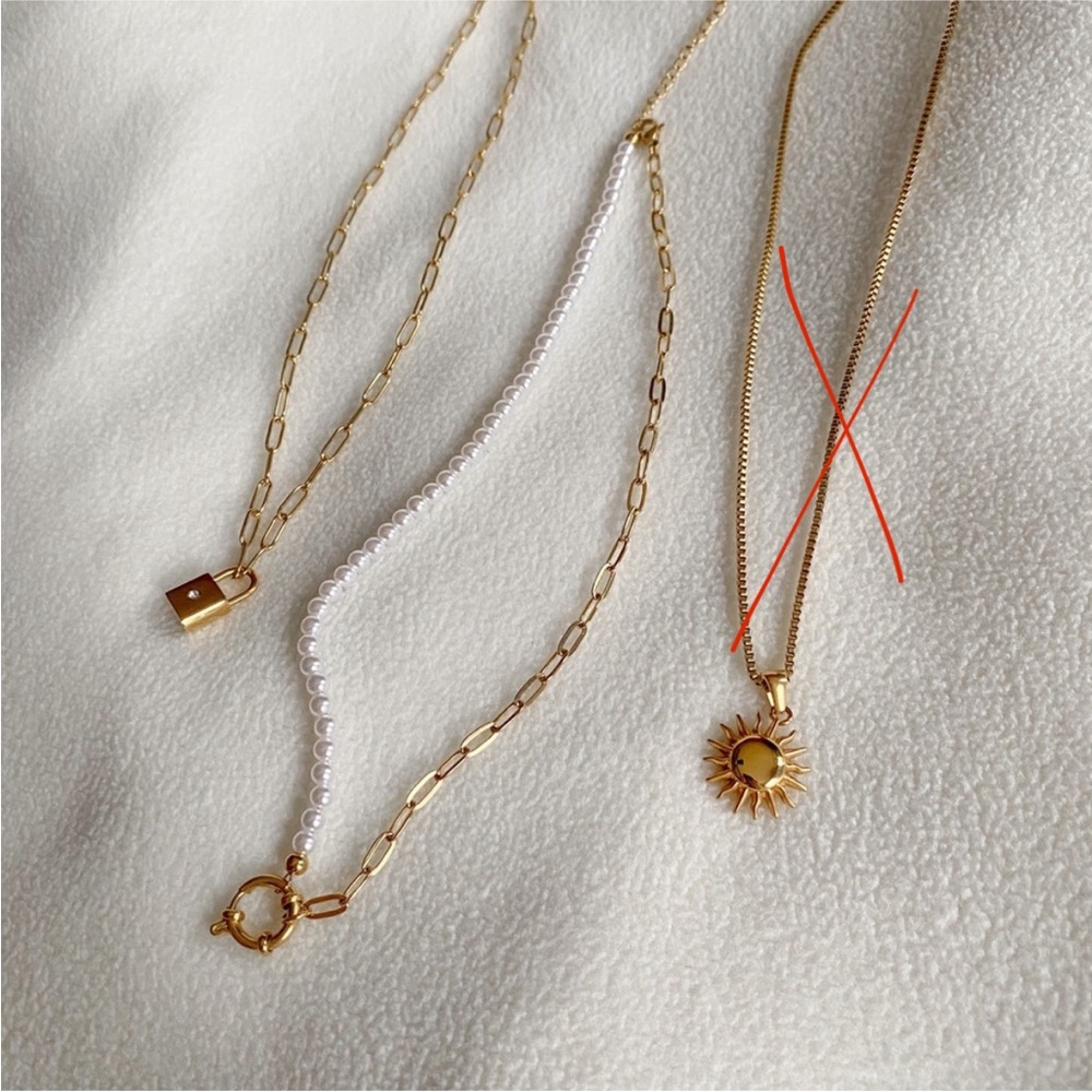 Slide jewelry necklace bundle